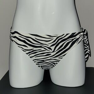 Old Navy Mid-Rise Zebra-Pattern Bikini Bottom EUC Size Small